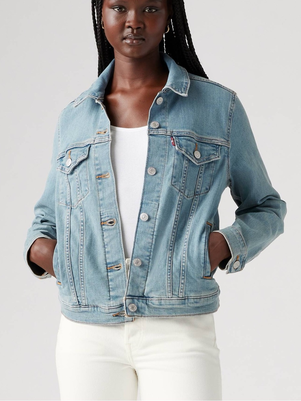 Levi’s Denim Jacket Women XL Light Wash